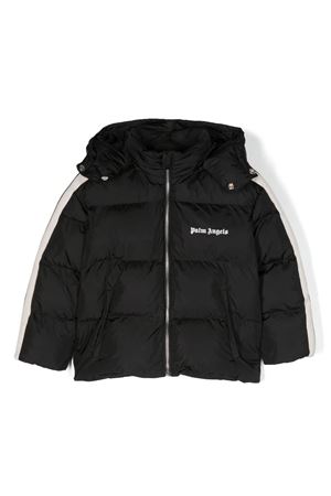 black polyester jacket PALM ANGELS KIDS | PGEJ002F23FAB0021001